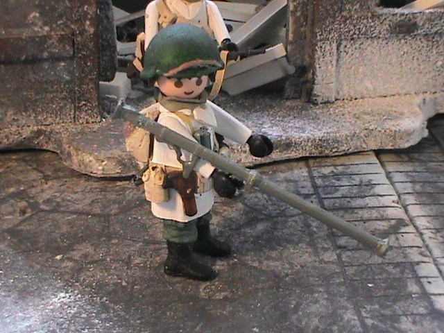Figurine Playmobil Personnalisée – Soldat US 99e Division Infanterie – Ardennes 1944