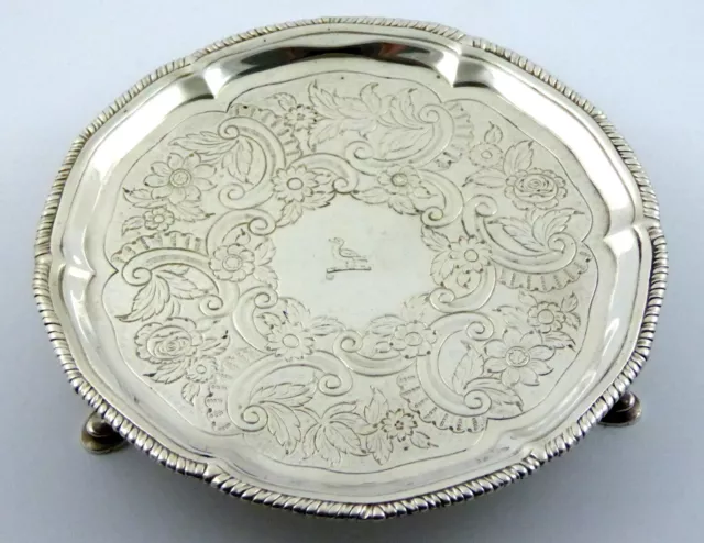 244 Year old Superb  1774 Antique Solid Sterling Silver Dish The Devenish Coat