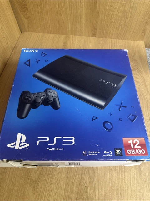 Boîte Vide Pour PS3 Slim 160 Go – Sans Console – État Correct – Collection Ou Rangement