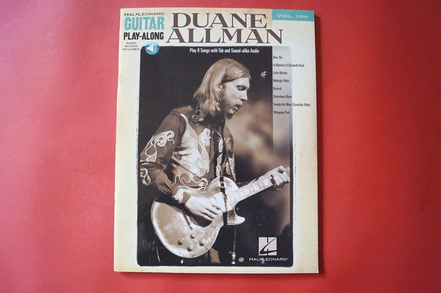 DUANE ALLMAN - Guitar Play-along (mit Audiocode).Songbook Notenbuch ...
