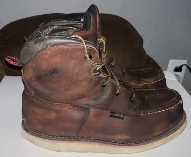 RED WING STEEL Toe Waterproof Work Boots Style 2415 Mens Size 11.5 ...