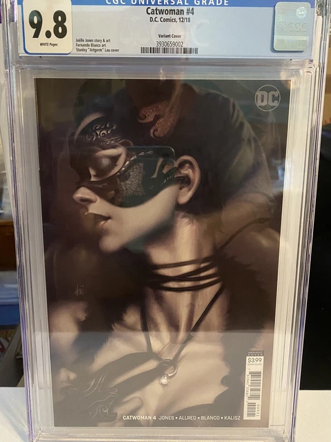 Catwoman #4 CGC 9.8 WP/2018 ARTGERM Variant Cover (0071)
