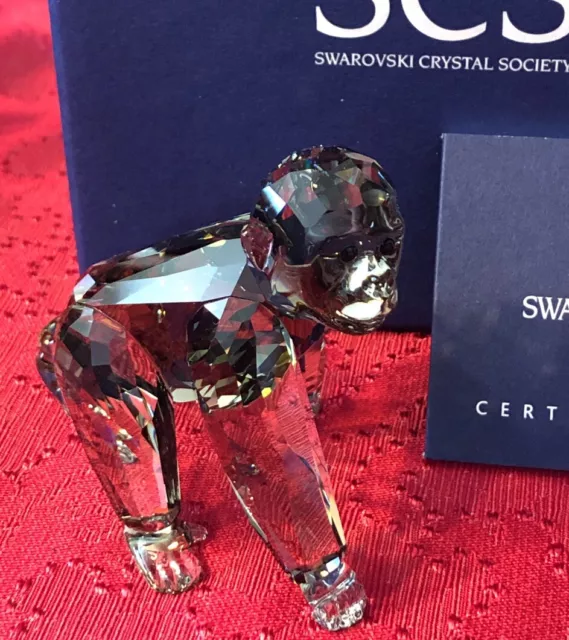 Swarovski Crystal 9100 000 118 SCS Gorilla Cub 955440 Annual Ed 2009 In Box