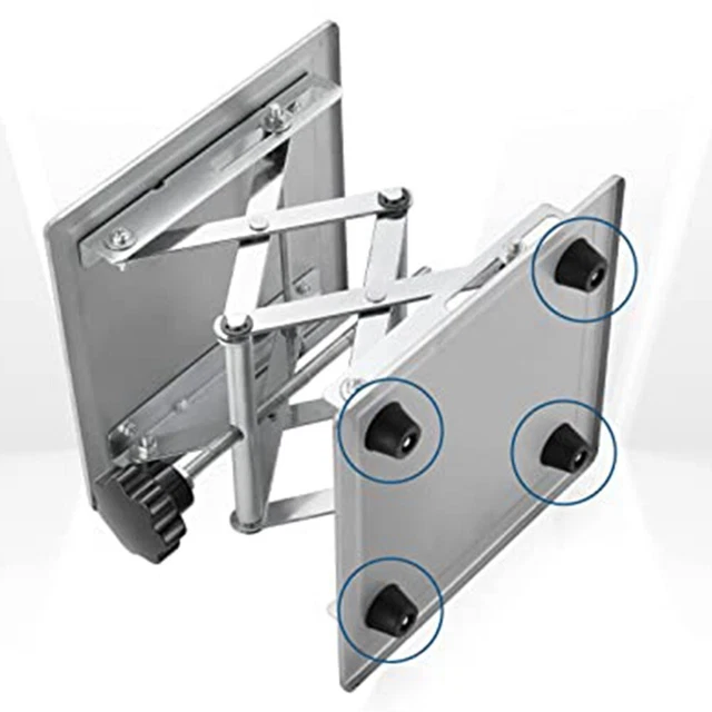 Lifting Platform Knob Regulated Adjustable Height Lab Equipment Silver
