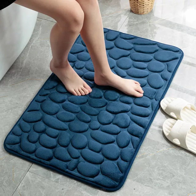 Tapis De Sol De Bain En Relief Pavé Antidérapant Solide Multicolore Doux I #