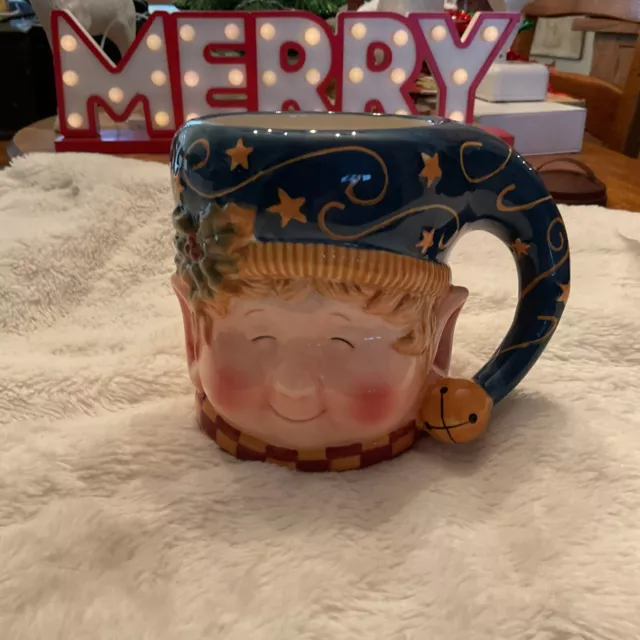 Mug 20 Ounce Certified International Susan Winget ‘Tis The Season Elf New In Box