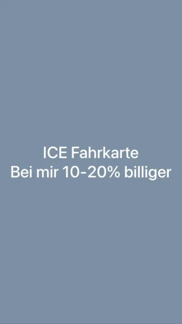 ICE Fahrausweis