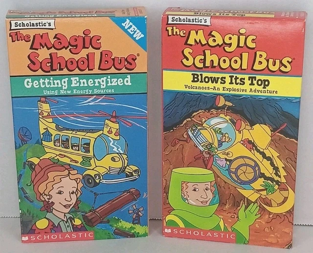 2 VTG VHS Lot THE MAGIC SCHOOL BUS Getting Energized & Blows It's Top ...