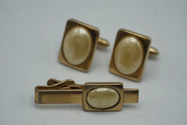 Boutons De Manchette Vintage Tragédie Comédie - Ton Or Années 60 Par SWANK - Modèle 1217