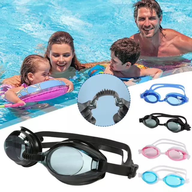 Swimming Goggles UV Glasses Adjustable Nose Clip for Kids Adult: