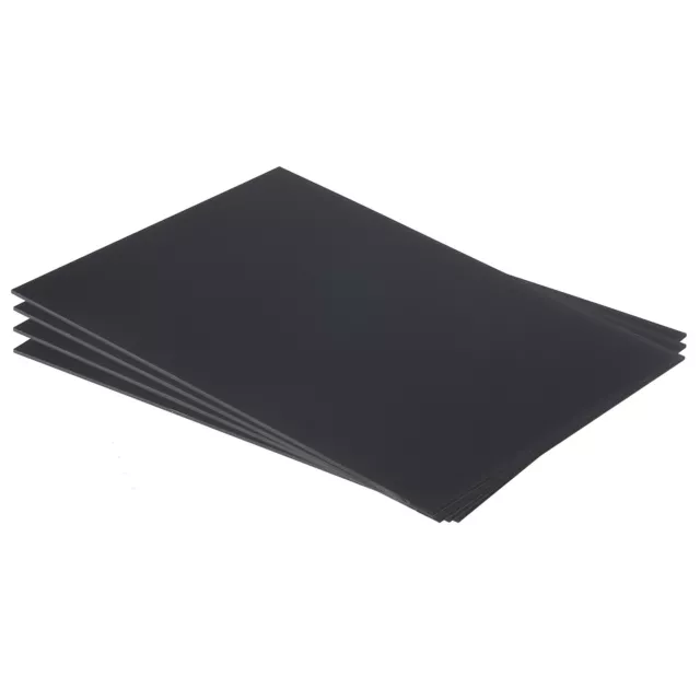 ABS Plastic Sheet 10" x 8" x 0.08" ABS Styrene Sheets Black 4 Pcs