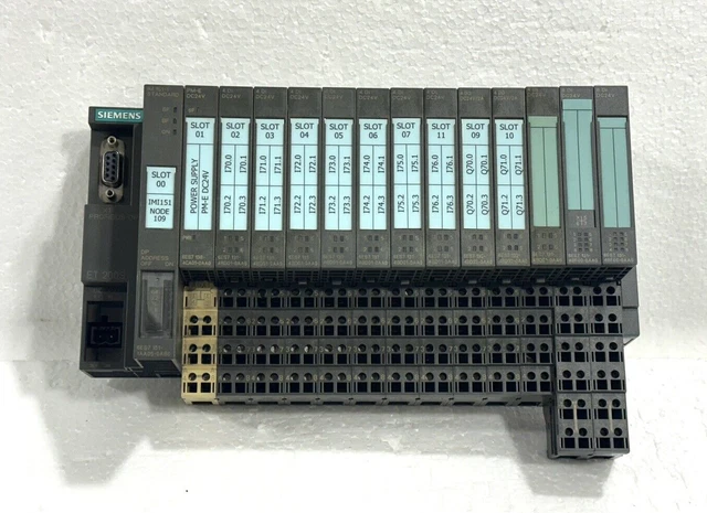SIEMENS ET-200S PLC Rack avec base - Lot de 14 EUR 553,93 - PicClick FR