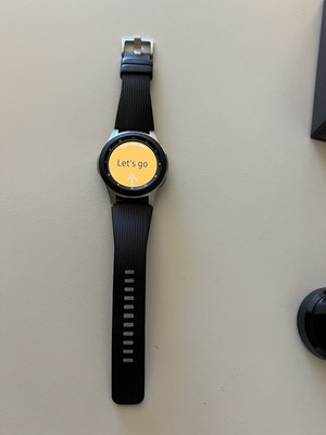 samsung galaxy watch smartwatch 46mm sm r800 stainless steel good