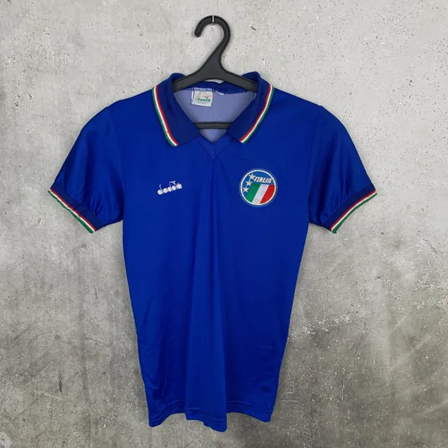 Italy National Team 1996 1990 Home Football Shirt Diadora Jersey Youth Size L