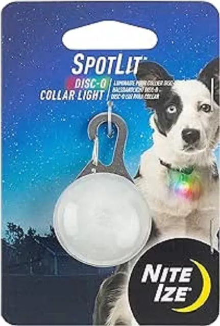 Niteize Spotlit Disco Led Carabiner Dog Collar Light - Flashlight Keyring