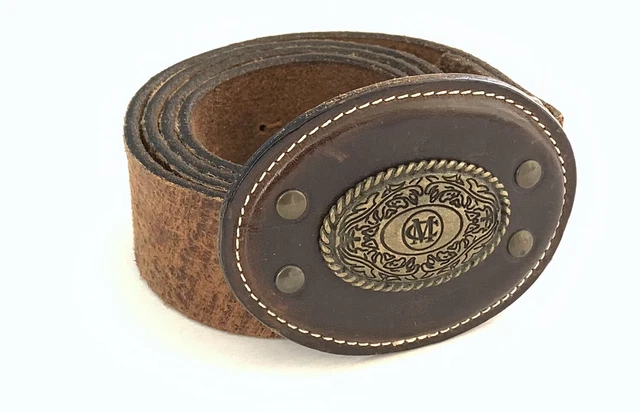 MCS MARLBORO CLASSICS Leather Belt Brown M 72.75 PicClick UK