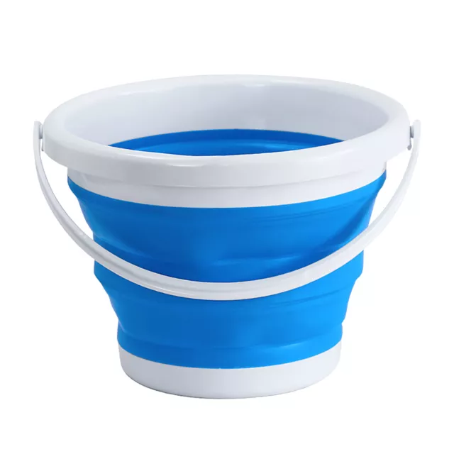 Foldable Bucket with Handle-Portable Pail Multi Purpose Bucketsfor Beach Camping