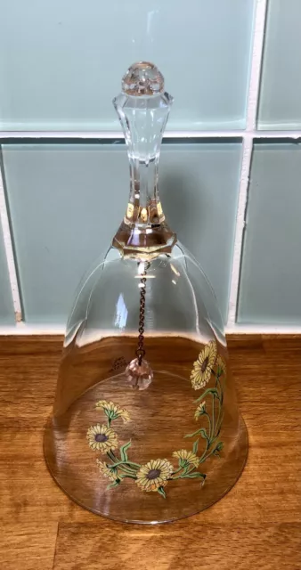 Vintage Avon 24% Lead Crystal "October" Birthday Bell