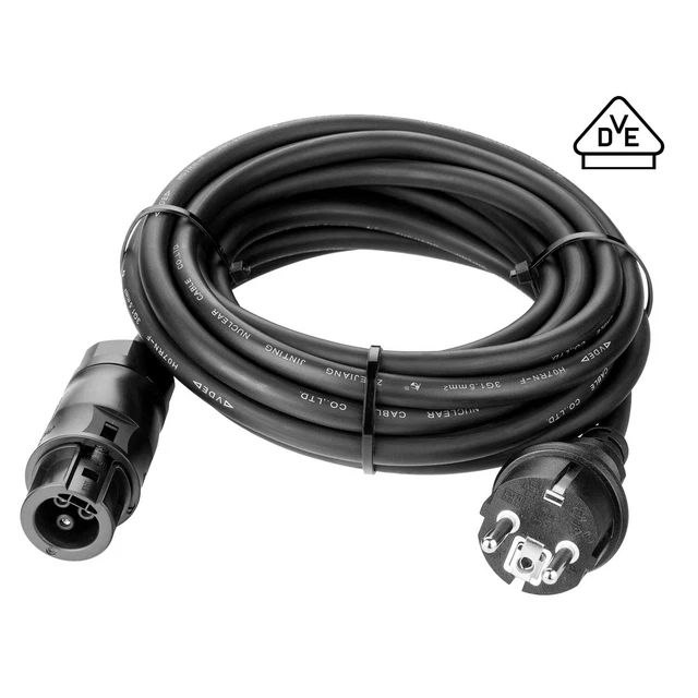 Cavo di collegamento resistente ai raggi UV per microinverter 3m/5m Schuko IP 65 alta qualità