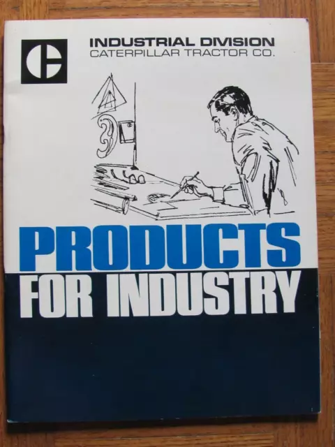 Vtg Caterpillar Brochure Industrial Div Product Components Sales