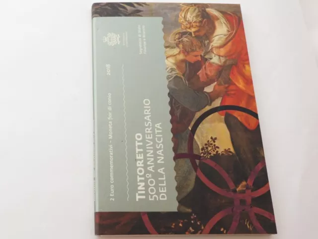 2018 San Marino 2 Euro Gedenkmünze Tintoretto im Blister