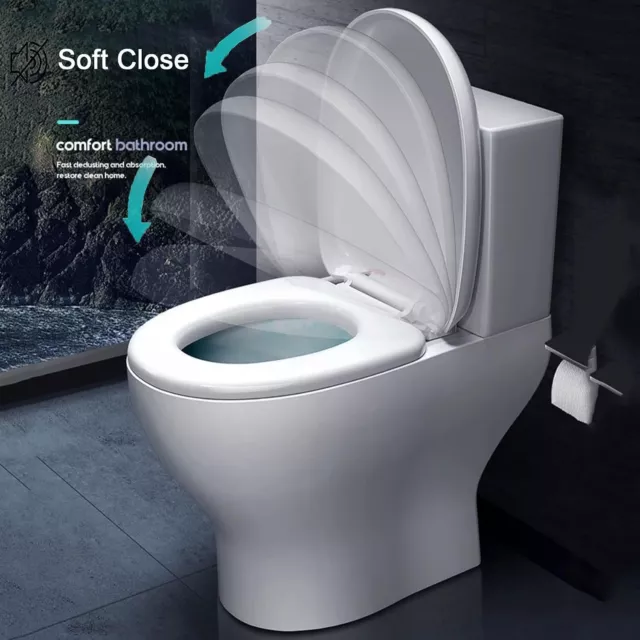Quick Release Toilet Seat | Soft Close | Heavy Duty | Universal Fit | One Button 2