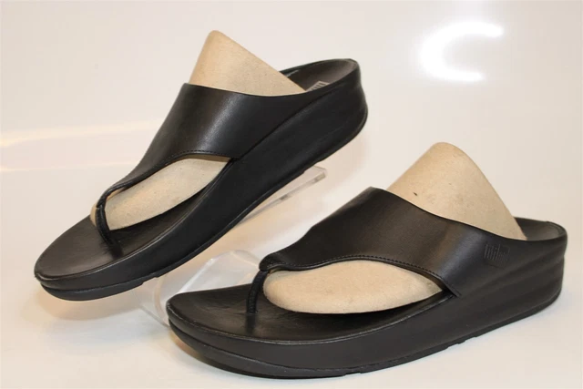 FitFlop Womens 10 42 F Mode Toe Post Sandals Flip Flops Shoes F61 090