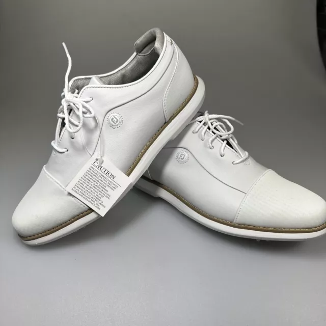 FootJoy Womens Traditions Shield Tip White Golf Shoe. UK Size 7