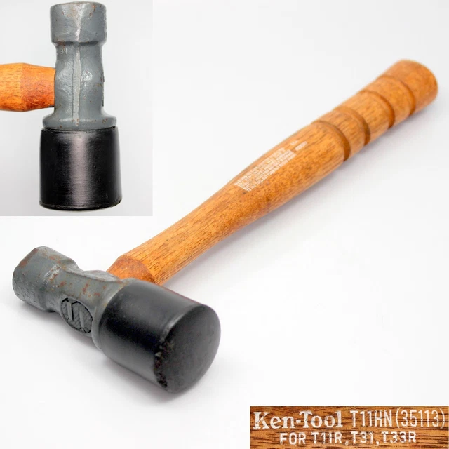 Ken-Tool General-Purpose Tire Hammer w/ Metal/Rubber Head, Floor Nail Gun Mallet