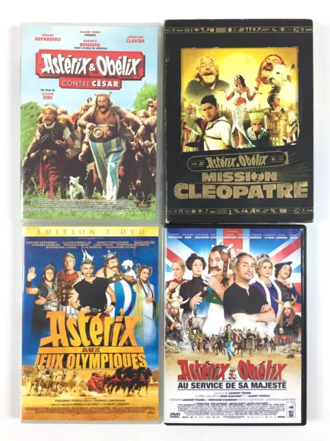 Astérix et & Obélix 1 2 3 4 / Quasi L'intégrale Des Films / Coffret Lot 4 DVD