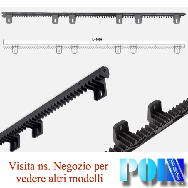 Cremagliera Per Cancello Scorrevole In Plastica - Kit 1 Metro, Marca Dieffematic - Foto 8