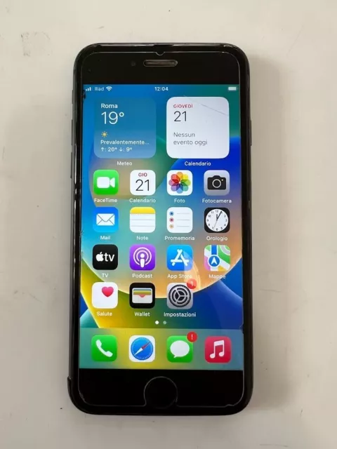 APPLE IPHONE 8 64GB SPACE GRAY  SMARTPHONE  Funzionante Ma Vetro Posteriore Rott