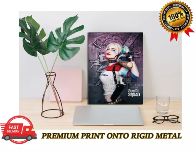 Harley Quinn Suicide Squad Classic Movie Premium METAL Poster Art Print Gift
