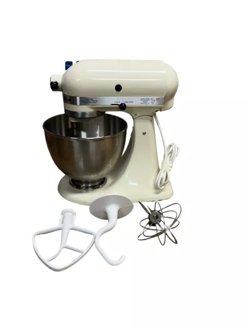 HOBART KITCHENAID K45SS 10 SPEED STAND MIXER WITH BOWL & 2 ATTACHMENTS,  WORKS