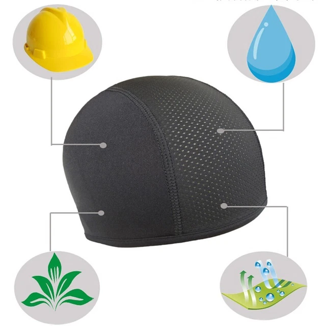 Casquette crâne anti-poussière de cyclisme à séchage rapide moto moto sous c