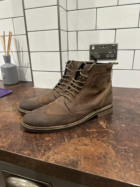 Barbour belsay wingtip brogue boots shop