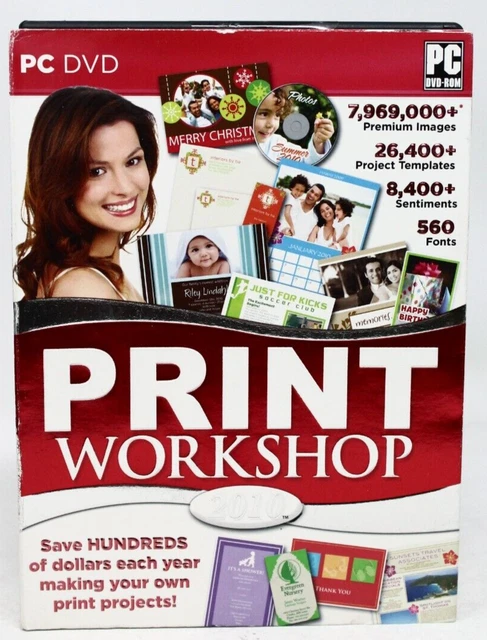 Print Workshop 2010 PC DVD ROM - New Sealed