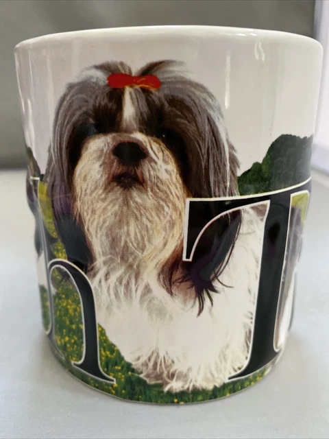 Shih Tzu Large Ceramic Coffee Tea Mug 3D Design America Ware Thailand 2014