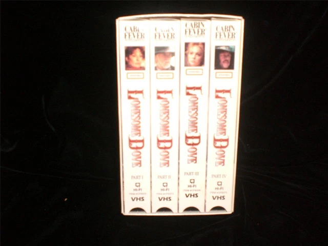 VHS LONESOME DOVE 1989 Robert Duvall, Tommy Lee Jones, Danny Glover 4 ...