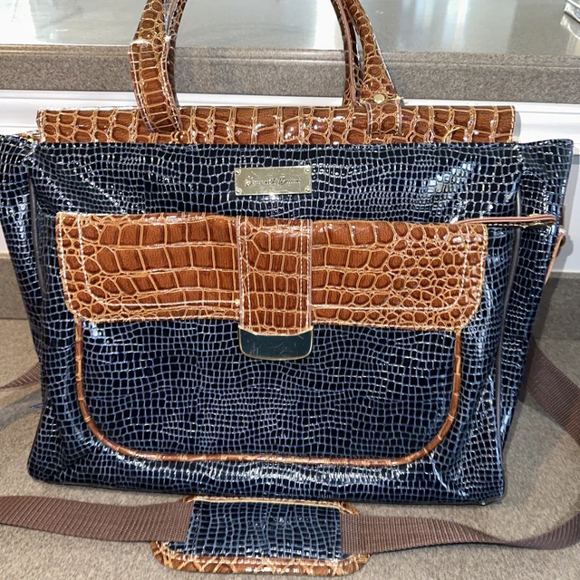 Samantha Brown Purse - Travel/Tote Bag/ Navy And Brown excellent condition
