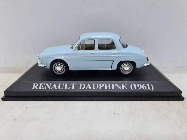VA15 voiture 1/43 IXO Altaya : Renault Dauphine (1961) Espagne Bleu Claire