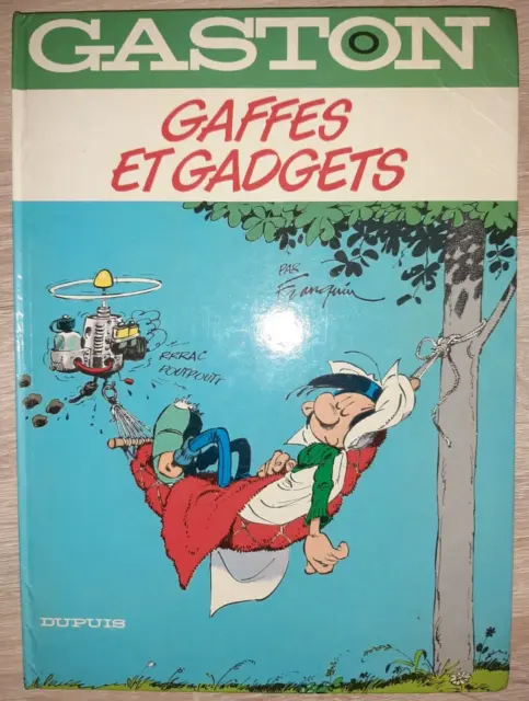 BD Gaston lagaffe tome 0 Gaffes et gadgets dupuis 1985