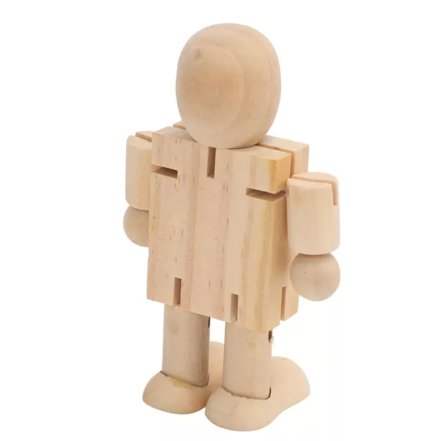 DIY Wooden Robot Flexible Joint Exercise Function Hands Birch Material Odorless