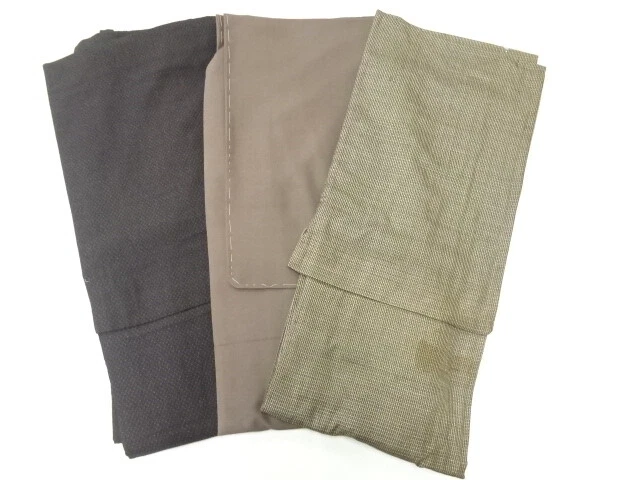 41973# Japanese Kimono / Antique Mens Kimono / Set Of 3