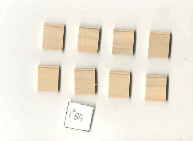 Fashion Doll Plinth Block #1  dollhouse 8pcs molding miniature 1/8 scale MW0830