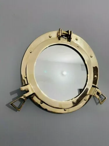 Porthole 17 Inch Nautical Ship Wall Mirror Cabin Window home Décor Marine Design