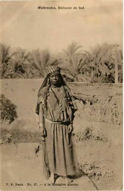 CPA AK TUNISIA MABROUKA Bedouine du Sud (822386)