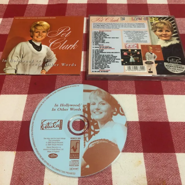 CD CLEAROUT - Petula Clark - In Hollywood / In Other Words - As New Condition