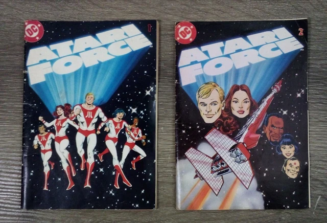 DC Comics Atari Force Vol 1 No 1 & Vol 1 No 2 Vintage 1982 Mini Comics