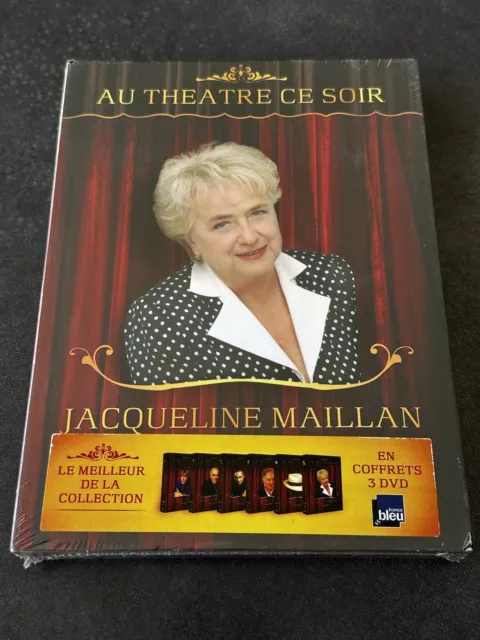 Au Theatre Ce Soir Jacqueline Maillan Coffret 3 Dvd Mme Sans Gêne Facture Neuf